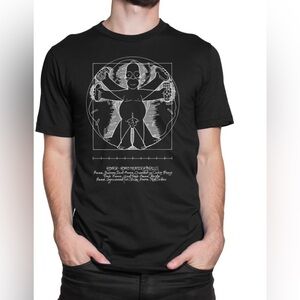 The Simpsons- NWOT Homer Homo Neanderthalus black/white t-shirt- size L